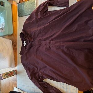 COS Women's Blouse in Deep Burgundy